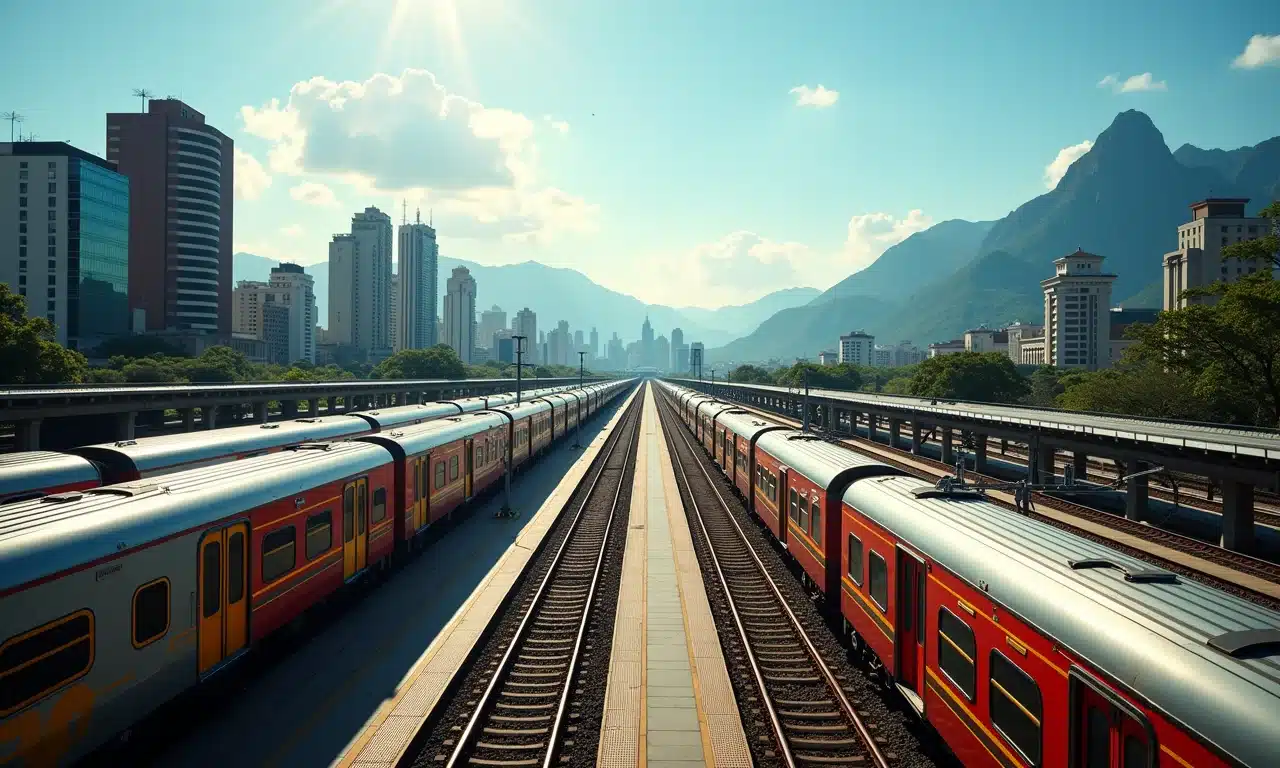 Estação de trem central vs. aeroporto distante: transporte facilitado.