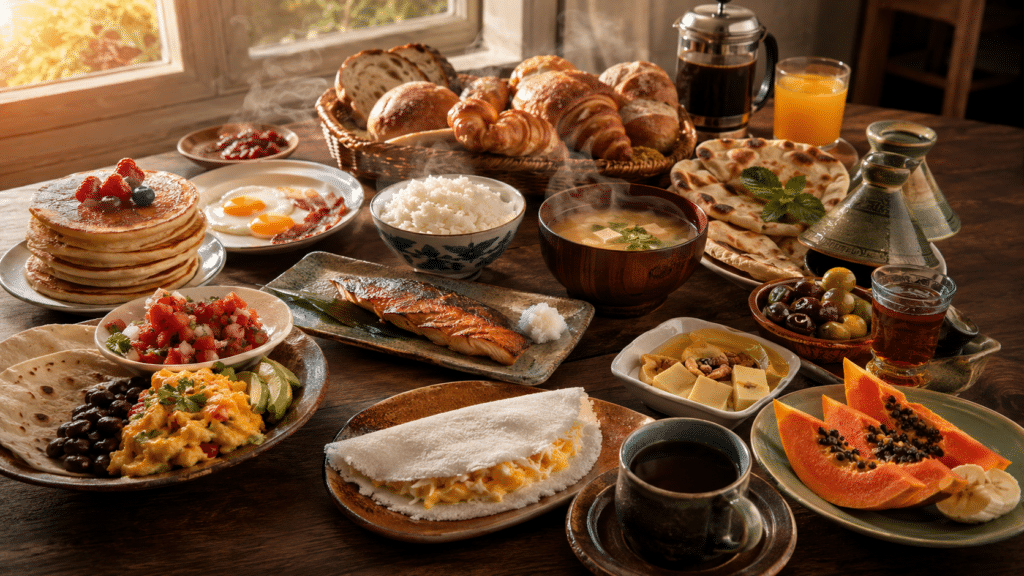 Do arroz ao pão: como muda o café da manhã em diferentes partes do mundo